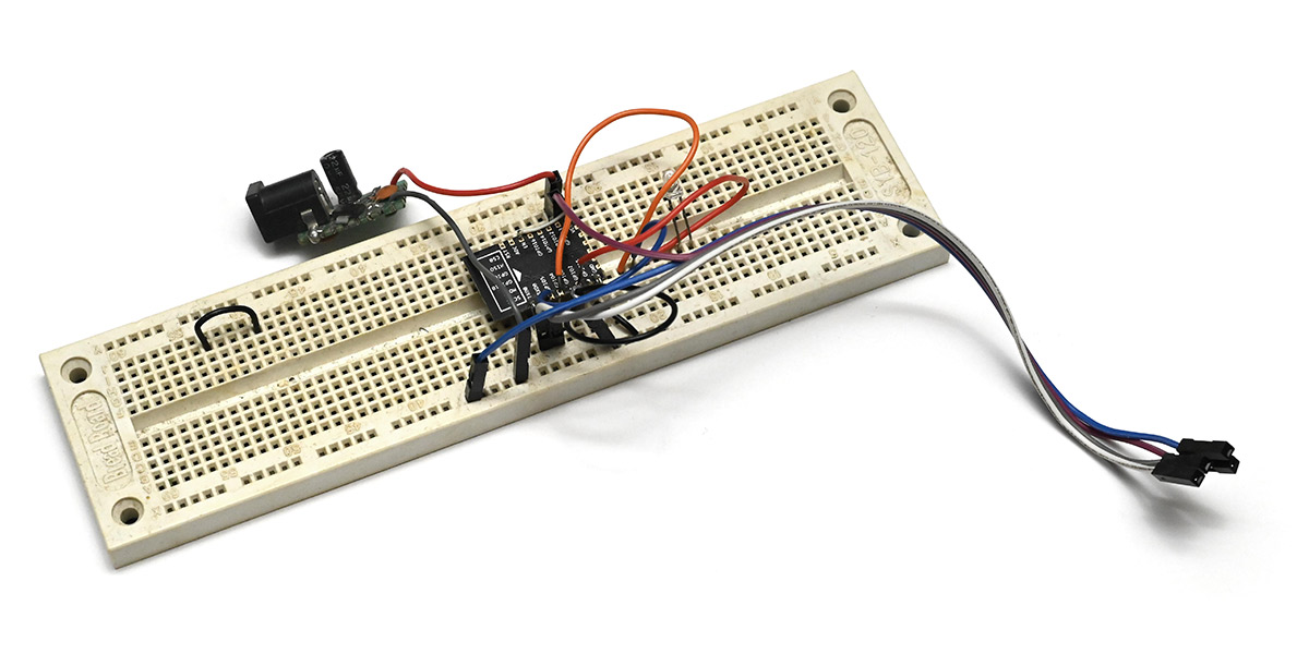 Grotty breadboard with ESP8266