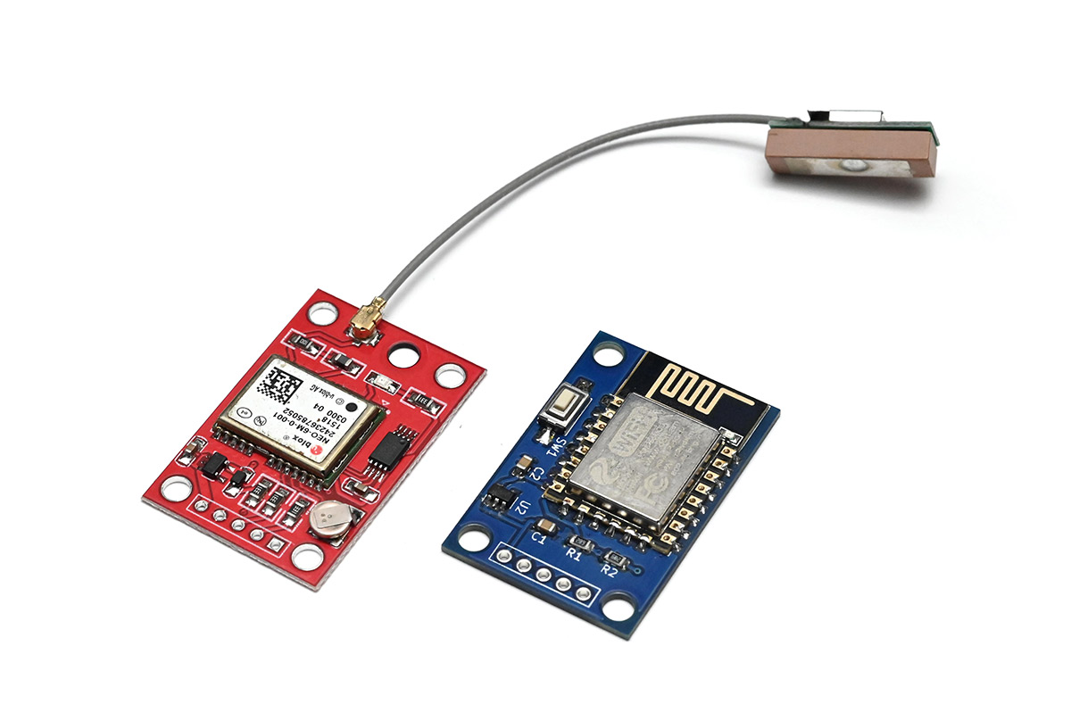 Comparison of our PCB with a GPS breakout board