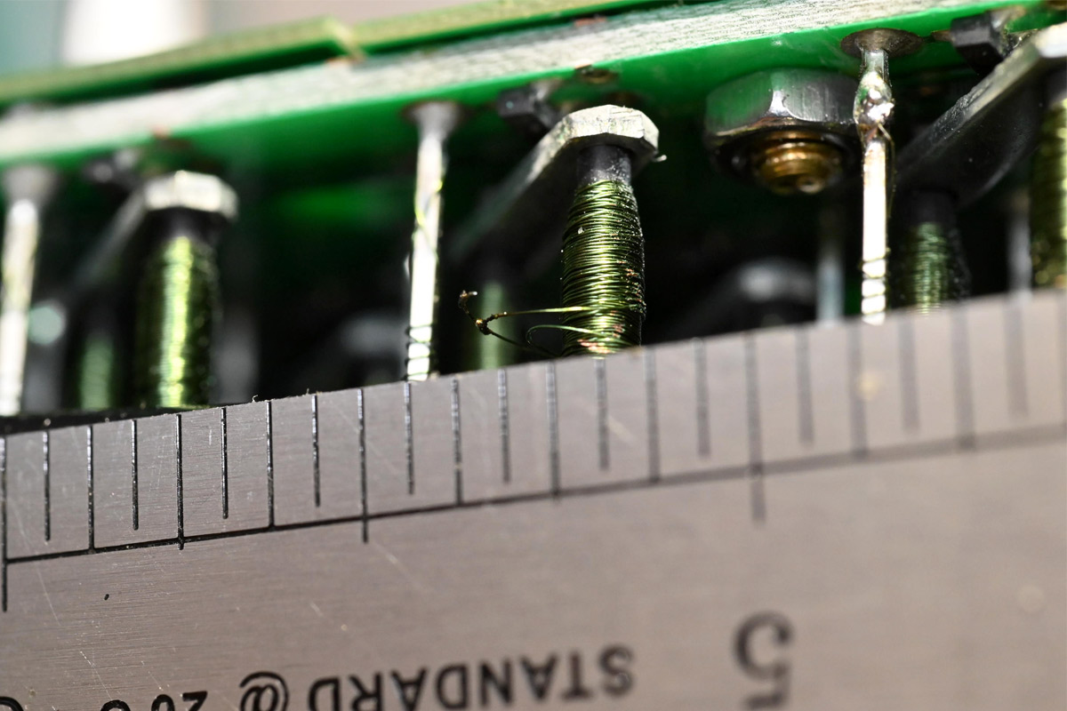 Repaired coil damage