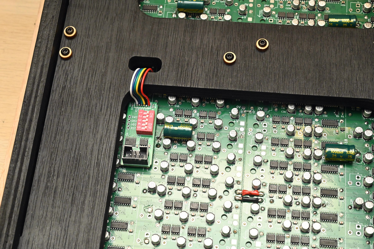 Decoder board fitted to one of the panels
