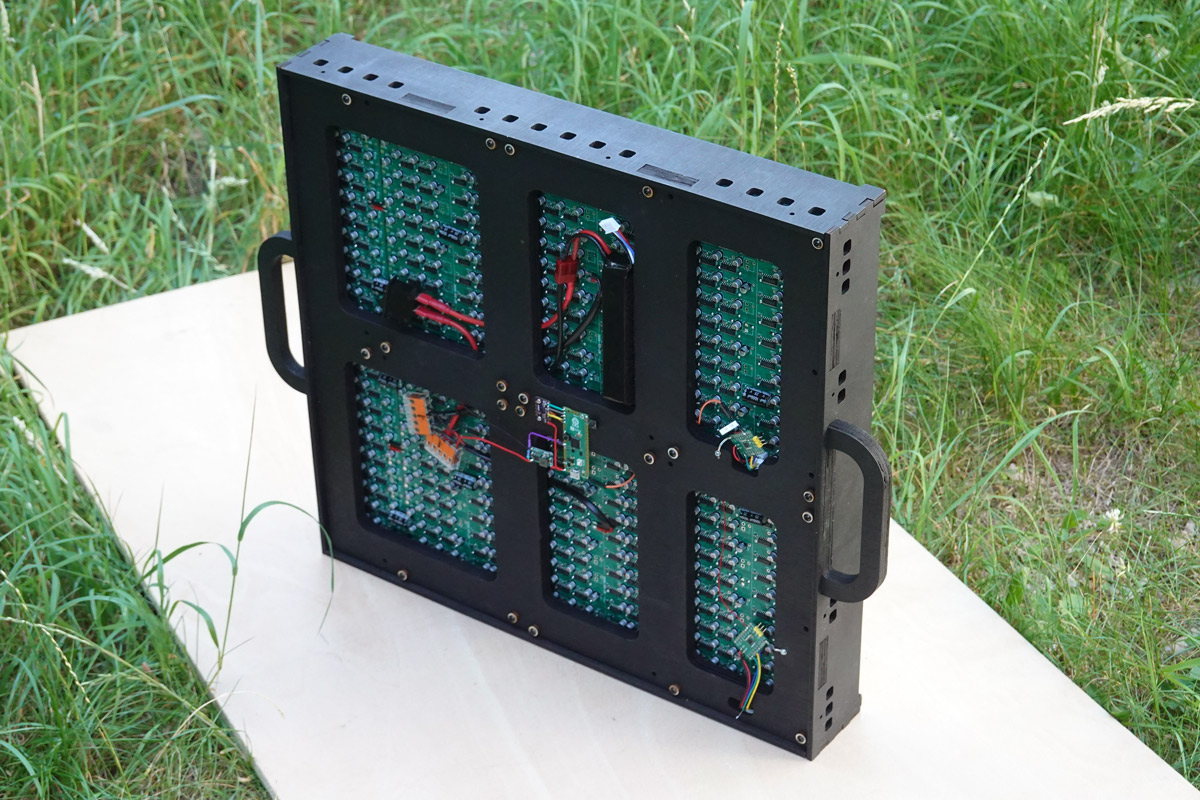 Rear view of assembled prototype