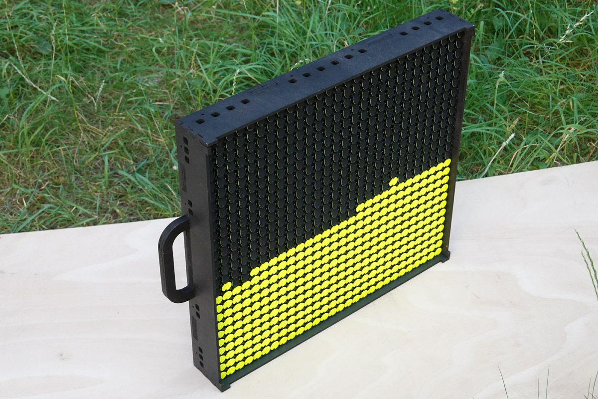 Front view of assembled prototype