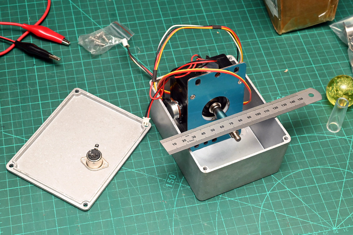 Joystick parts ready to assemble