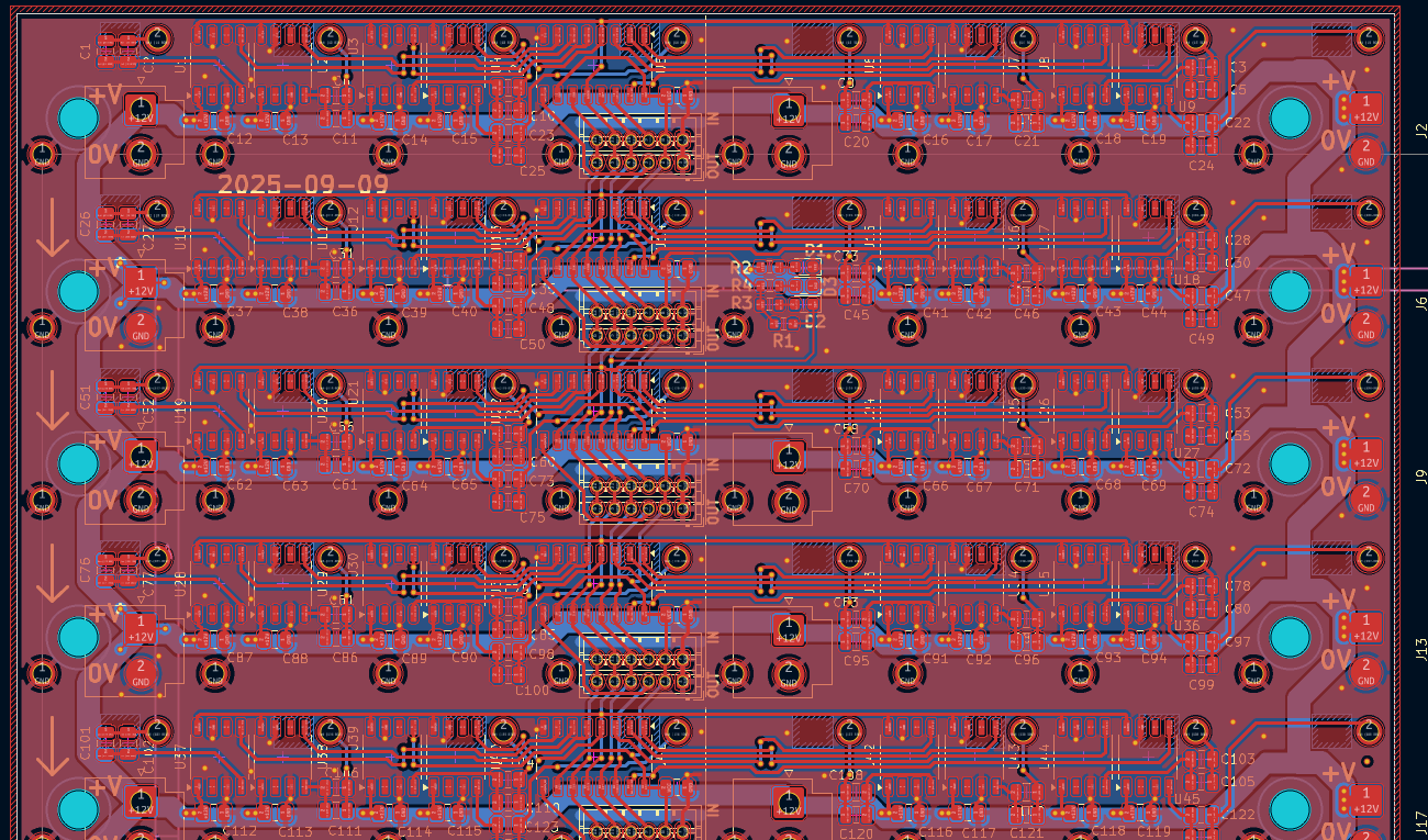 KiCad Screenshot of first PCB design