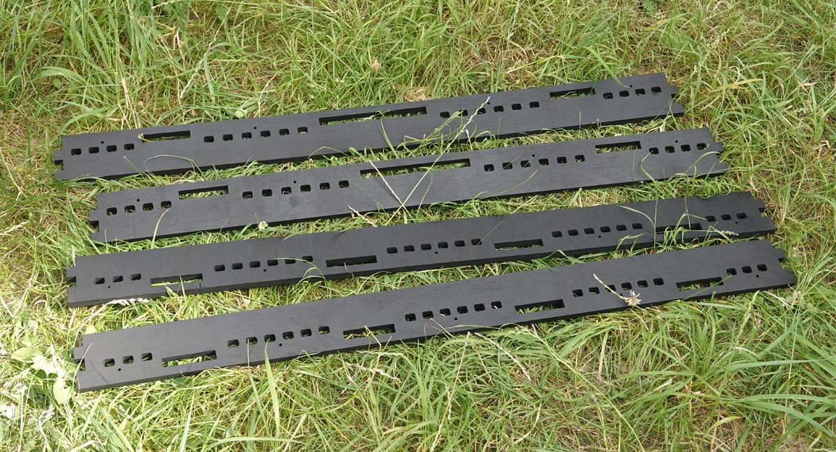 Parts painted