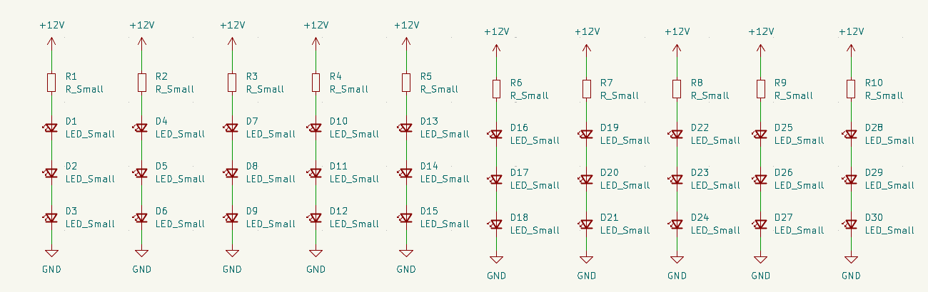 Kicad screenshot of schematic