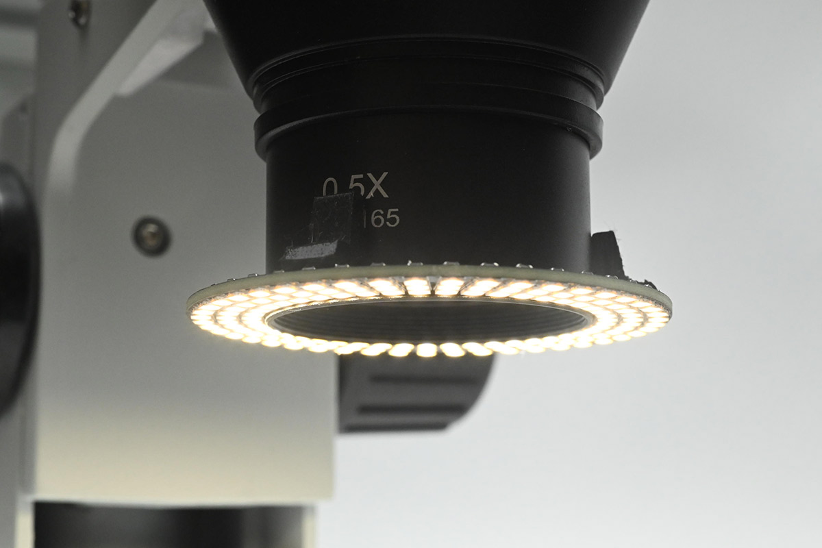 New ring light illuminated