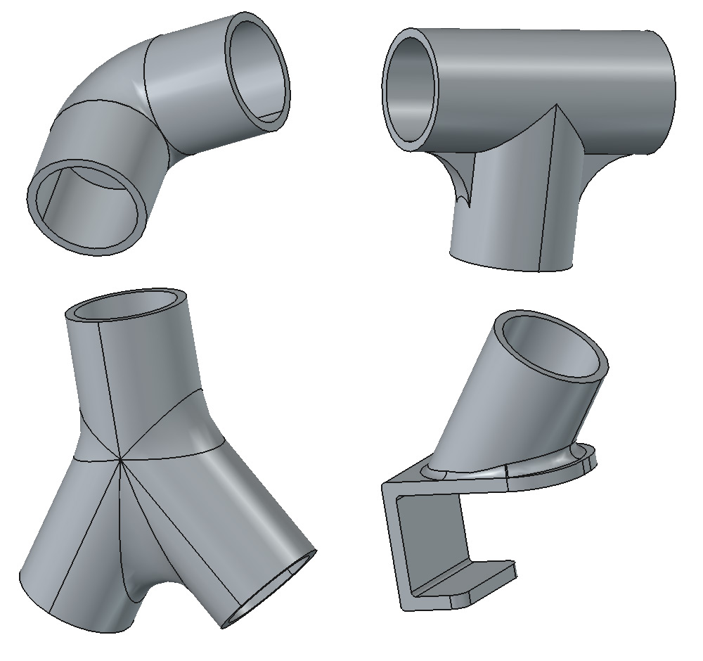 3D models of connectors