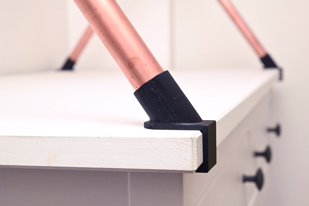 Closeup of clamp