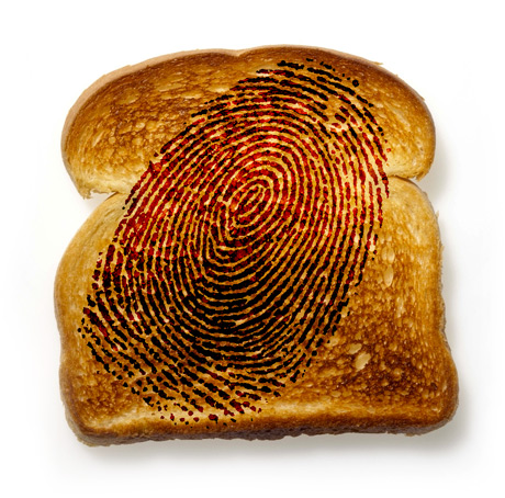 Illustration of biometric toast