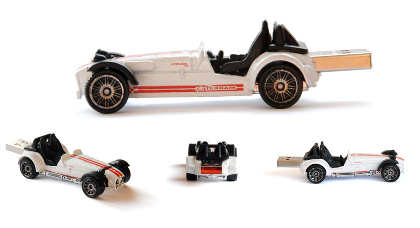 Caterham R500 USB drive from various angles