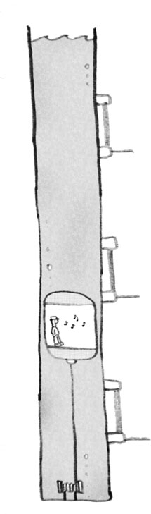 Illustration of the water elevator