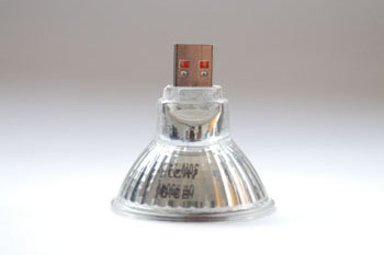 Halogen bulb USB drive