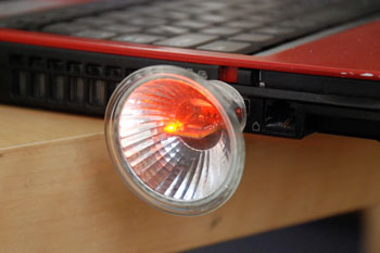 Halogen bulb USB drive