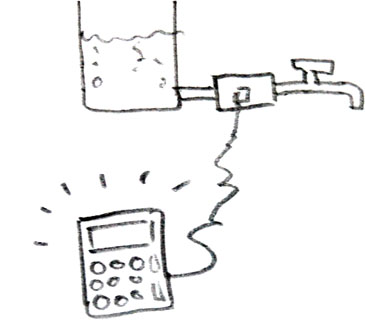 Illustration of the hydroelectric calculator