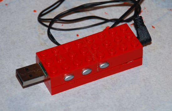 Finished Lego MP3 Player