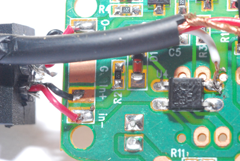 Soldering directly to the output of the optoisolator