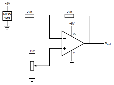Schematic for the breath controller