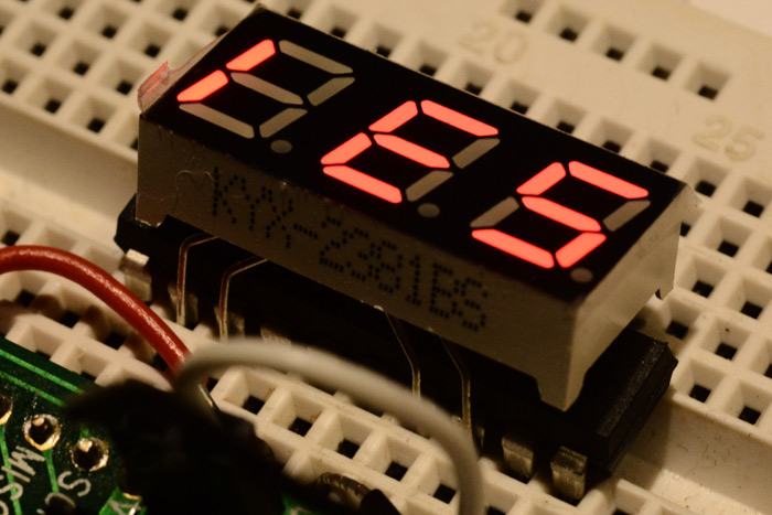 Test programming of the scroller on a breadboard