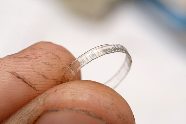 Laser cut acrylic ring