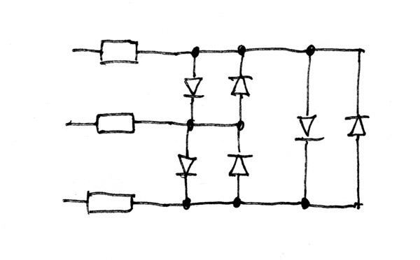 Charlieplexing circuit diagram