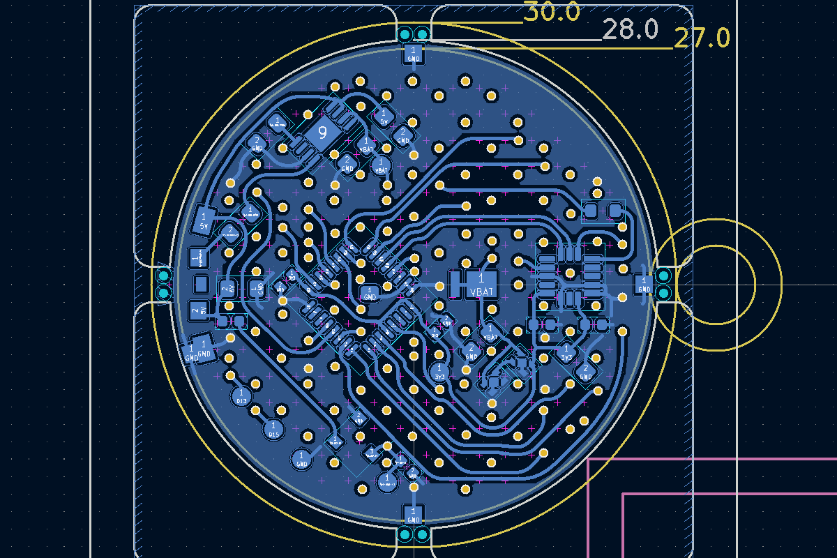 Second revision of the PCB