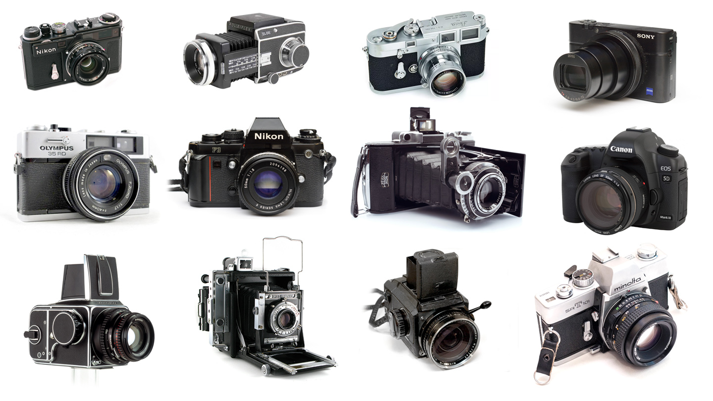 Collage of cameras