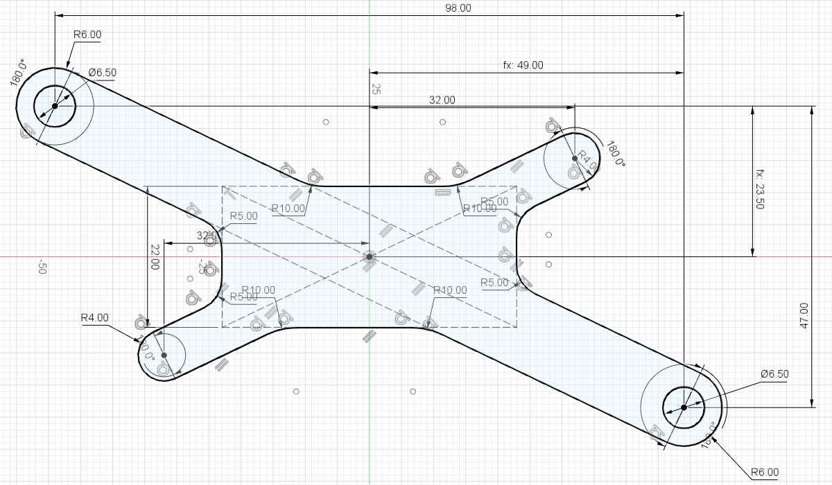 Sketch of base of carriage attachment