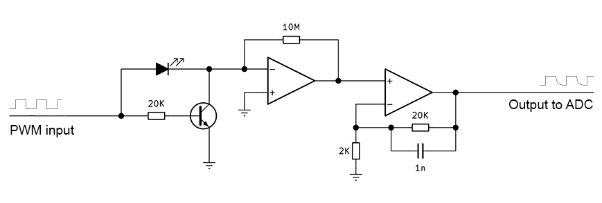 Schematic for the automatic LED