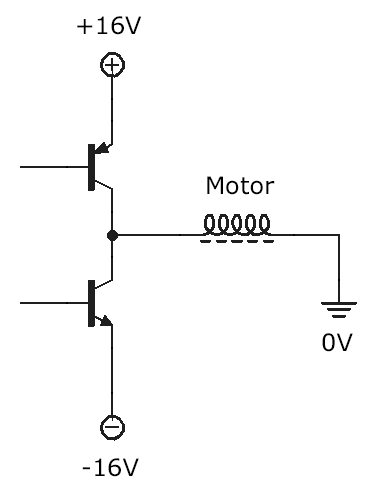 Halfbridge motor controller schematic