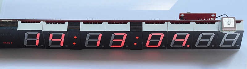 Clock with last two digits disabled
