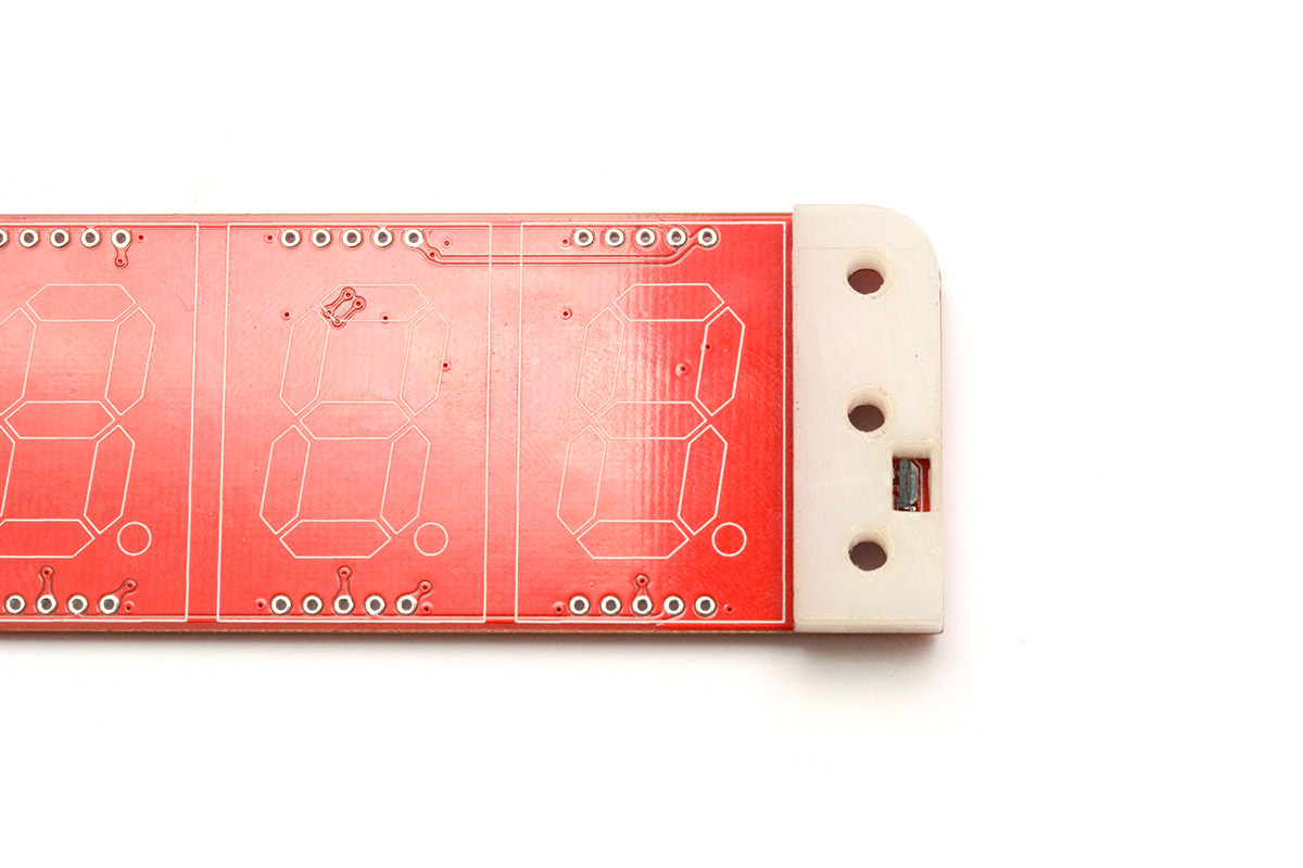 First delrin piece sits over hall sensor