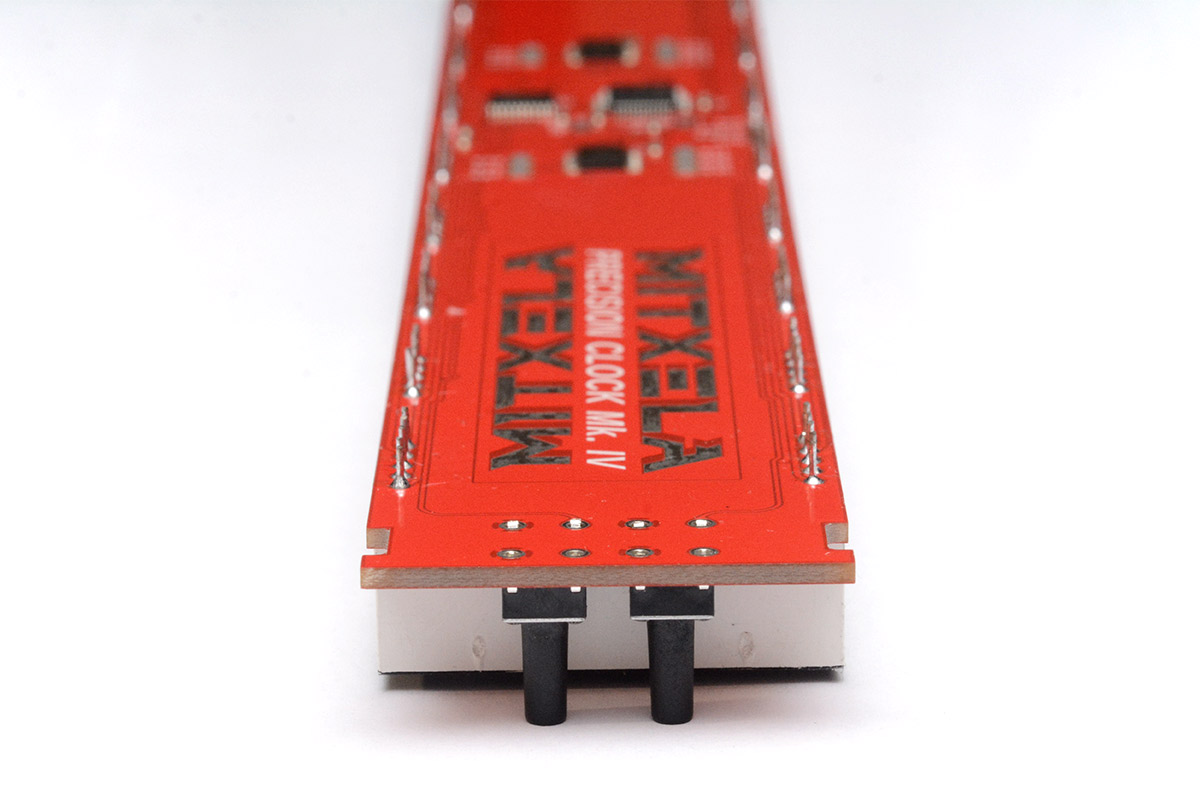 Switch legs trimmed flush before soldering