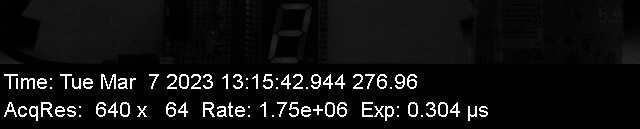 Microsecond prototype filmed at 1750000FPS