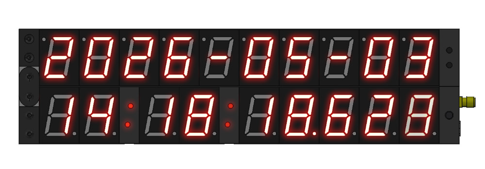 Screenshot of virtual precision clock