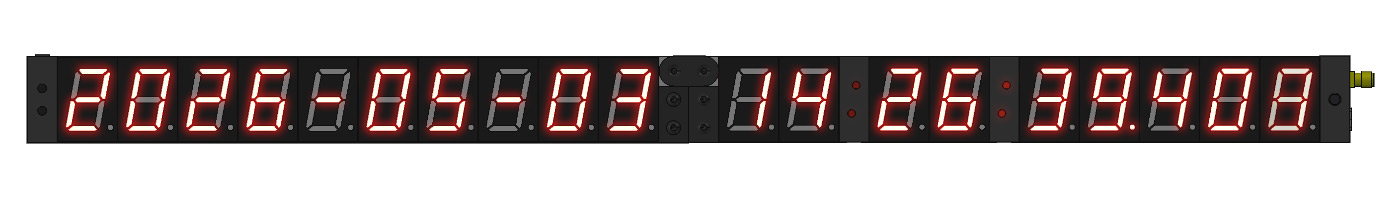 Screenshot of virtual precision clock unfolded