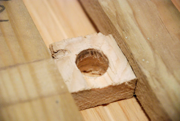 Router bit wooden bushing in guide