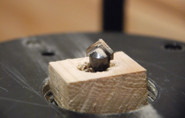 Router bit wooden bushing