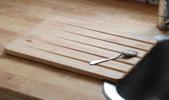 Making A Wooden Draining Board Using Beech 