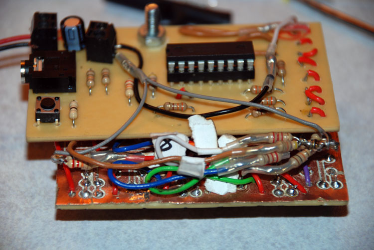 Input circuit resistors wrapped in heatshrink