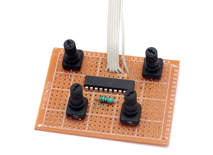 Circuit for controlling the robot arm