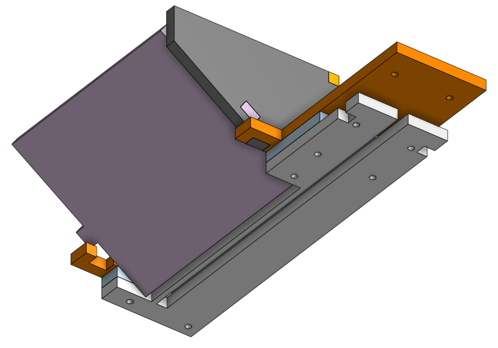 CAD model of hopper