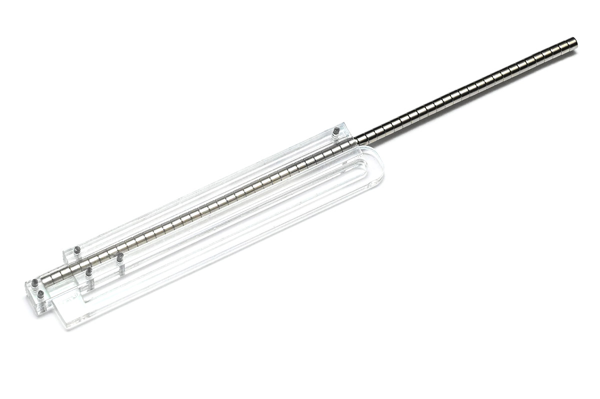 Magnet dispenser loaded with magnets