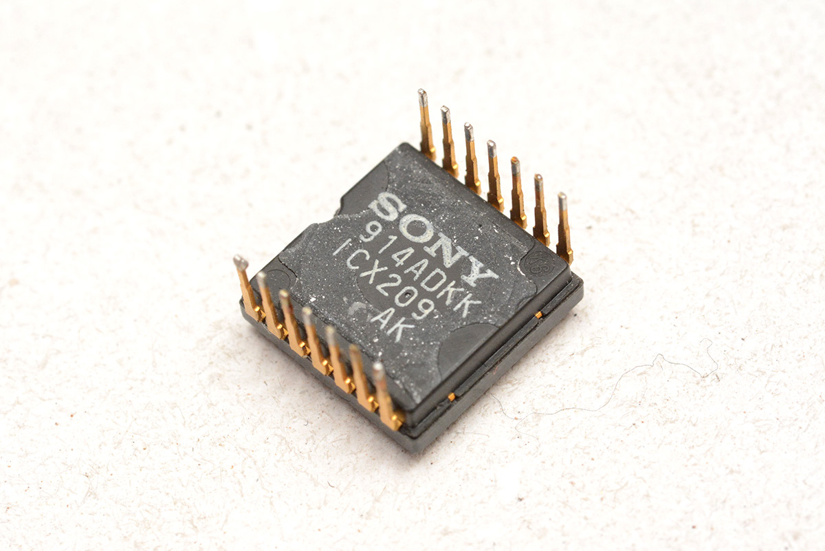 Underside of Sony ICX209 CCD chip