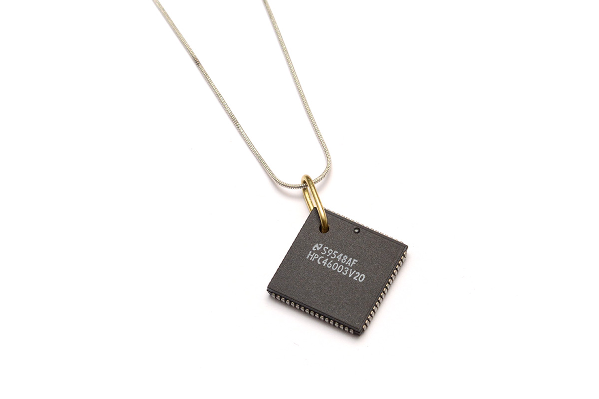 Necklace from an old microcontroller