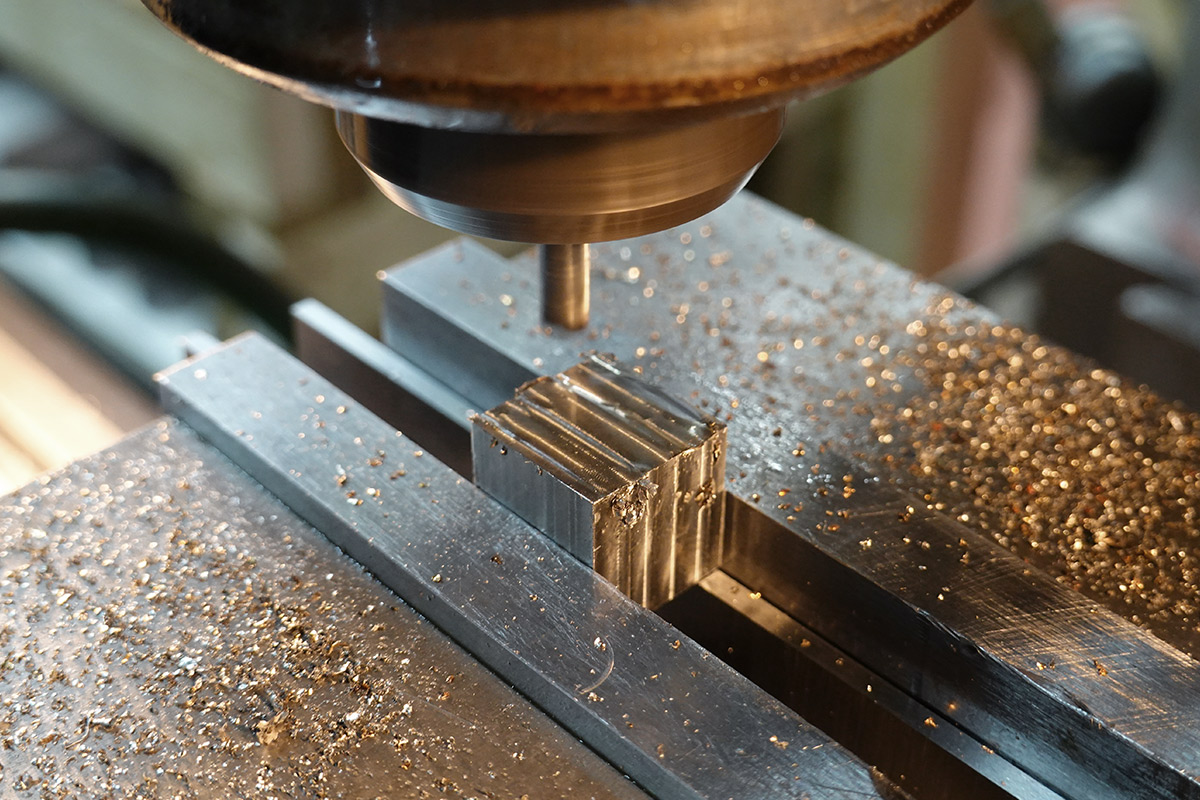Milling the top of a cube