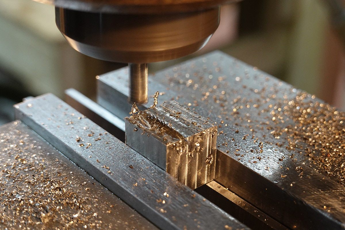 Milling the top of a cube