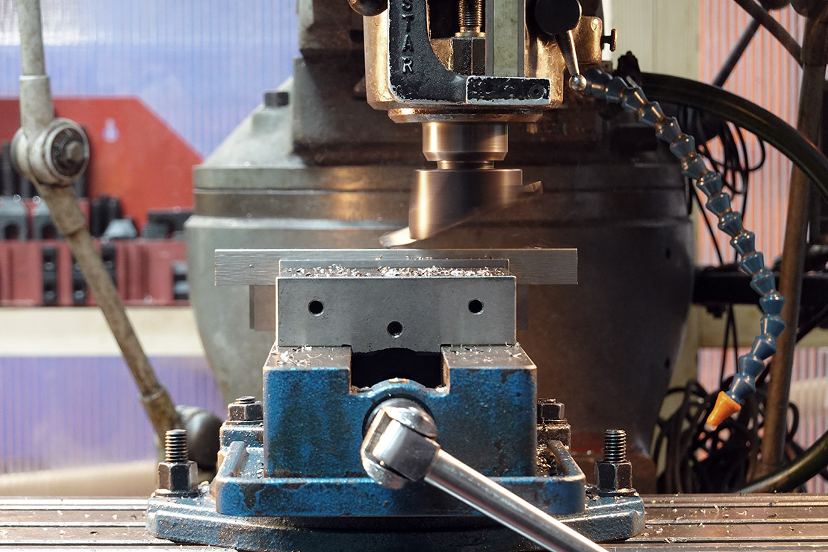 Flycutting the raw stock