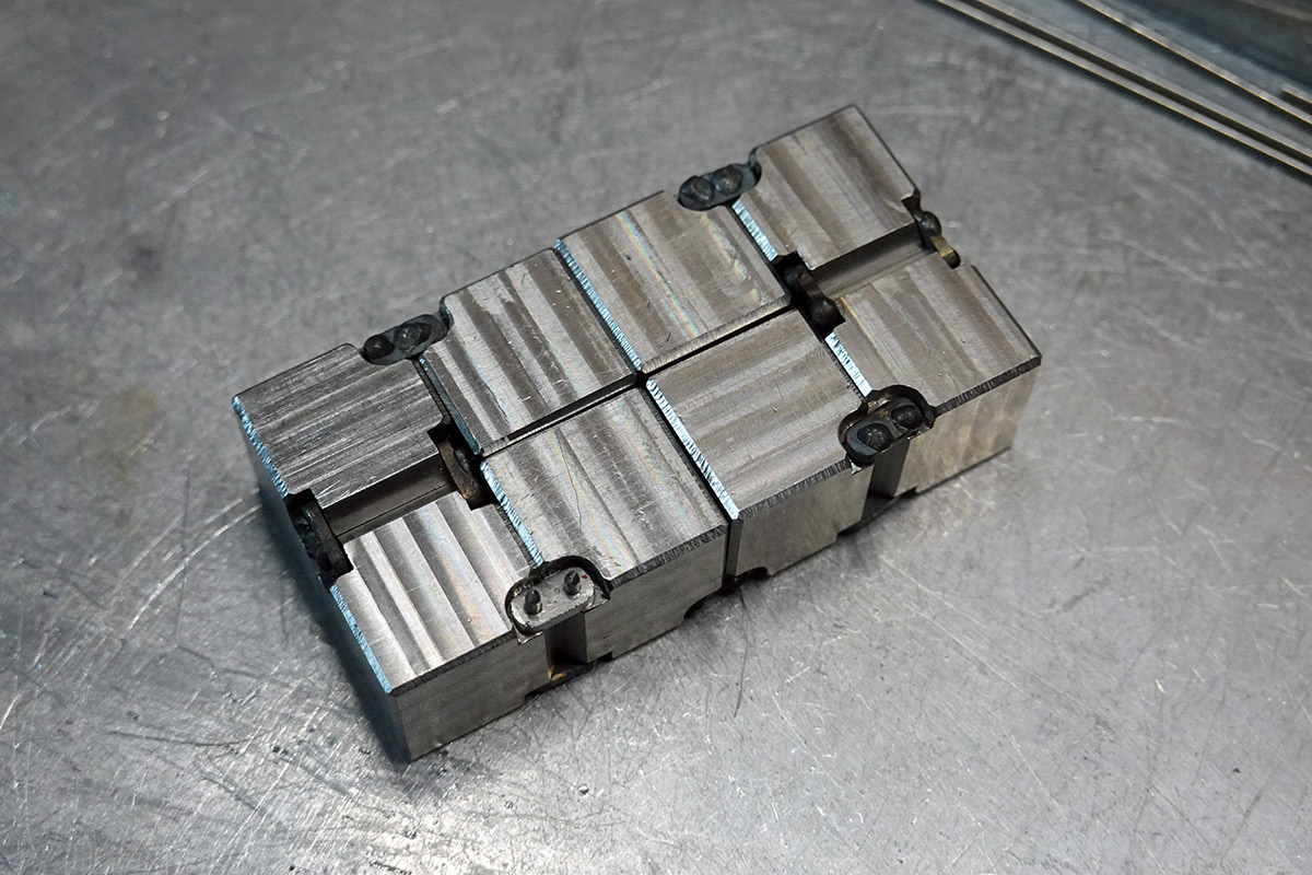 Only one linkage left to weld