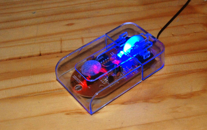 Assembled transparent USB mouse